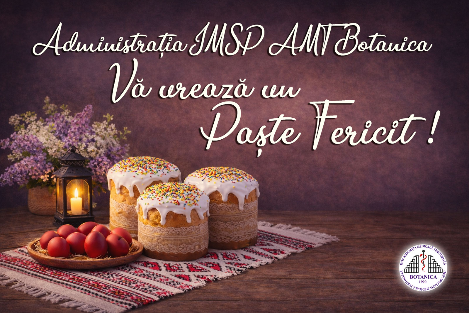 Read more about the article Administrația IMSP AMT Botanica Vă urează un Paște Fericit !