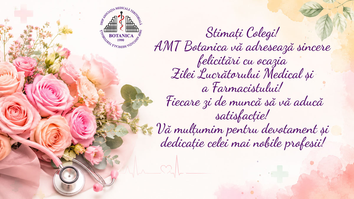 Read more about the article Mesaj de felicitare cu Ziua Lucrătorului Medical și a Farmacistului